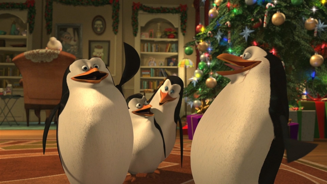 The Madagascar Penguins in a Christmas Caper